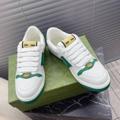 gucci~~最新情侣款网眼运动鞋 休闲鞋 小脏鞋 zp开发纯原版本 金属双G水晶圆柱形标 Gucci原版纹织带 原版钢印牛皮面料 原版毛巾布里细腻柔软更舒适透