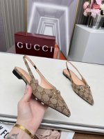 2515一8GUCCI最新爆款专柜原版鞋开模制作原版五金链条扣大牌明星最爱的奢侈品面料：古奇双G布和小牛皮车V字线两种供选内里：羊皮跟高10毫米码数：35-41