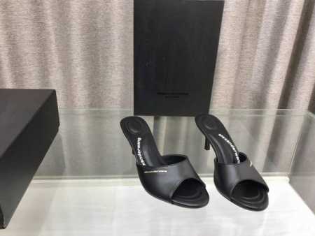 Alexander Wang 亚历山大王 春夏新款露趾高跟鞋 鞋面：牛皮 蓝牛仔 内里：进口羊皮里 垫脚：进口绸缎 牛皮 跟高：6.5Cm 10Cm 大底：意大 - 点击图像关闭