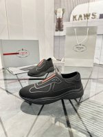 售 价: p 高端顶级品质 商品商标 prada * 普拉达* 低帮休闲鞋 正码码数: 38-45 可订做46 商品材料 鞋面进口原版透气飞织 透气内里 原版大