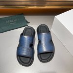 官网1:1 Berlut＊ 手工涂绘改色 时尚拖鞋 正码：39一44 高工艺纯手工货！时尚拖鞋高光款意大利全面进口小牛皮丕手工涂绘 超强质感、手感 ，中垫全包小