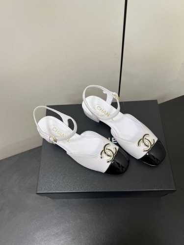 P360Chanel 25P小香双C扣粗跟中空玛丽珍单鞋低跟跟凉鞋 本季最仙玛丽珍大爆款，每一期玛丽珍都被抢光，今年衣橱的Top肯定属它了，上脚百搭超显瘦，真的