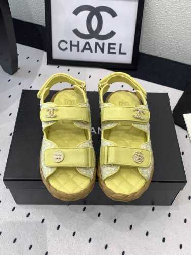 Chanel新款沙滩鞋 高版本出货 上脚舒适超显腿型 夏季出行旅游必备单品 原版牛子布鞋面 羊皮垫脚 原版麻绳大底 Size: 35-39 40 41订做