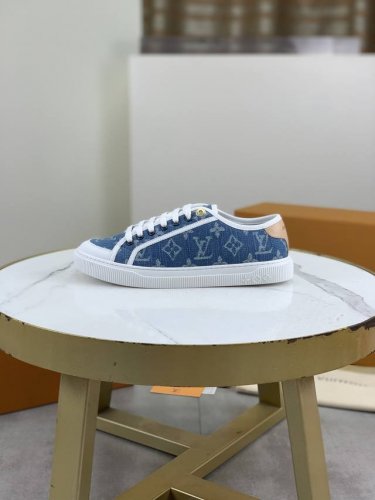 工厂P价P 顶级版本 Louis Vui Tton Ss25 New Arrival～情侣款 L家经典厚底运动鞋2025秋冬新版面 本款Time Out 运动鞋