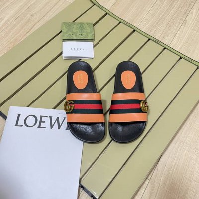 橙子出厂价p gucci 古驰春夏新款 沙滩拖鞋 一字拖 休闲凉拖 情侣款 码数 36-45
