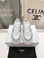 高版本出厂 厚底400 Celine*思琳赛琳 2025Ss新款徽标系带厚底休闲鞋小白鞋 简单舒服，干净利落，**显腿细，无论是单穿还是搭配阔腿裤，高街又复古一