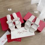 白色 钻扣 平底 4Cm跟