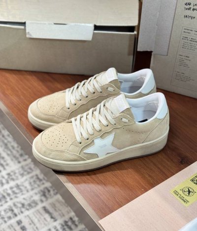 源头工厂p价p Golden Goose 2025Ss新款 Ggdb Ball Star2.0系列复古做旧增高星星小脏鞋滑板鞋休闲情侣运动鞋 顶级版本原版购入开