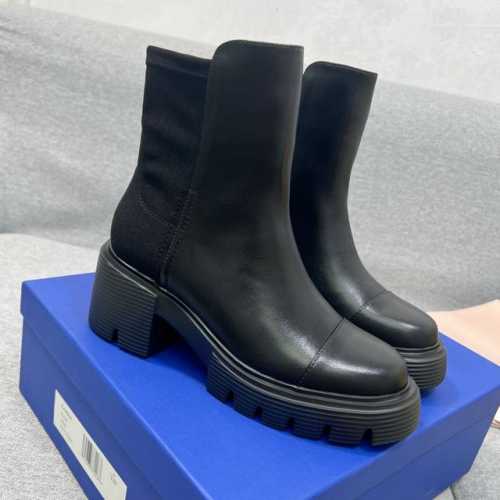 Stuart Weitzman 粗跟厚底切尔西短靴！拿过的都知道咱家的品质好！ SW 5050 SOHO BOOTIE原单渠道好货势不可挡，搭配我们的RISE轮