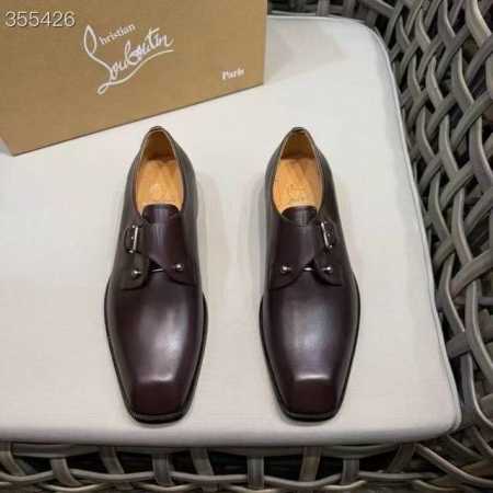 christia*.Loubouti*高端男士商务正装皮鞋｜经典红底鞋｜原版进口头层牛皮｜标志性铆钉装饰｜水染牛皮内里｜意大利进口红色牛皮大底｜高端奢华｜完美诠 - 点击图像关闭