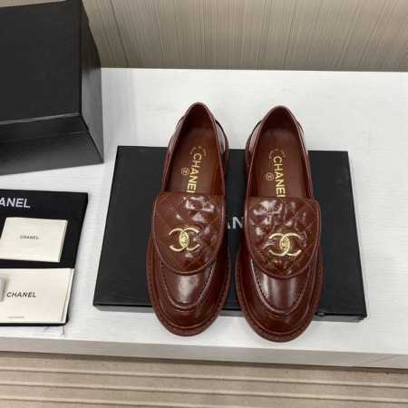 出厂价 定制色 CHANEL 香奈儿 24k 秋冬新款乐福鞋 单鞋 认准我家细节实拍注意区分普通版 专柜同步！！本系列现已登陆发售！！ 简约小圆头设计 鞋型非常 - 点击图像关闭