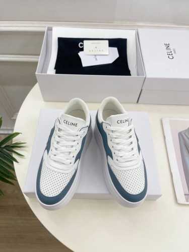 CELINE 赛琳 25 2025春夏新品 BLOCK TRIOMPHE拼色厚底小白鞋运动鞋上新！ 这一季的赛琳真的是开了挂、太有特色了 今年必须要入手一双ce