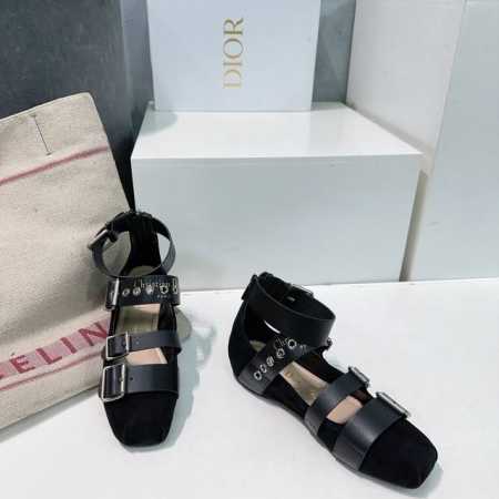 高品质出厂 ！顶级品质Dior 迪奥25春夏新款玛丽珍罗马扣带方头芭蕾舞乐福鞋！一眼就想要玛丽珍单鞋简单大方‘低调奢华！配上醒目的Chanristian Dio - 点击图像关闭