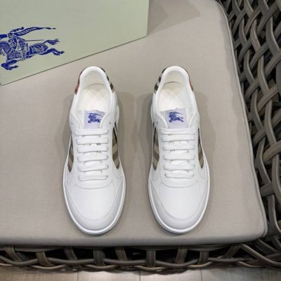 burberry 顶级 Size:38-44 45.46定做 Burberry巴宝莉官网同步男士经典低帮运动鞋｜采用原版头层牛皮制作｜装饰焕新的品牌徽标｜头层牛