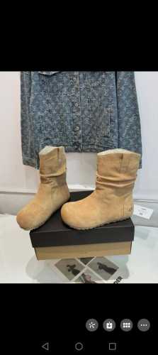 出厂价 ugg.今年真的鲨疯了 堆堆勃肯褶皱短靴 韩版复古软fufu雪地靴 被可爱到了 泰乖了 内里羊毛材质保暖 靴筒堆堆褶皱显瘦+1 size：35-40