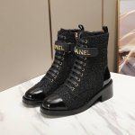 冲量价: CC小香秋冬牛皮短靴马丁靴新品fw new arrival～香家马丁靴基础版型，利落帅气！挺阔饱满，帅气拿捏！流线，材质，工艺严苛遵循原版精髓 鞋面：