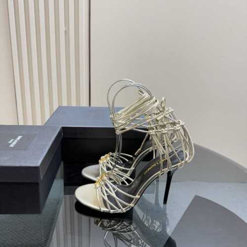 顶级版本，原版复刻 Sain*Laurent Ysl 圣罗兰Ss2025夏季新品！方头走秀款高跟Ysl凉鞋 2025全新春夏系列凉鞋 ！ 各种小裙子搭配起来 完