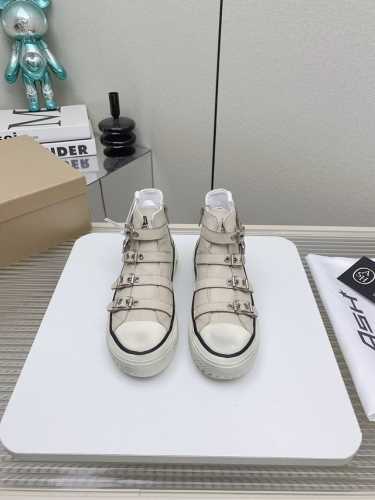 出厂 高版本 ASH新品女鞋秋季做旧高帮厚底运动休闲潮鞋，精选原版经典金属饰扣 原版开模防滑橡胶大底跟高4cm抛脏设计，精美线条、简约大气，上脚感超级舒适上档次