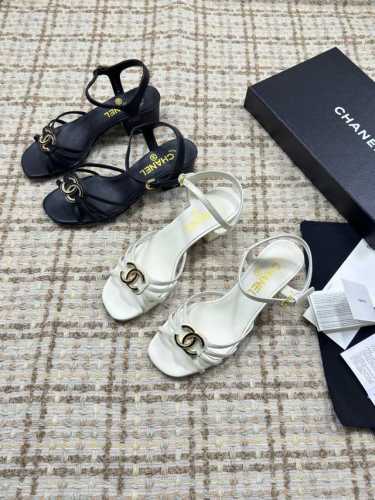 代购级 高版本 Chanel 25Ss 春夏顶级版本 Hk海外代购 原版1:1Chanel香奈儿万年经典双C 凉鞋 好品质不多 真正做到随便进出专柜无压力 无论