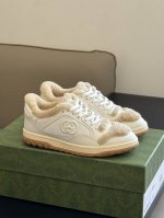 顶级品质 男+20 GUCC i fw24情侣毛毛运动鞋，顶版出货！ G家2024秋冬mac80 情侣款运动鞋 鞋面小牛皮，内里皮毛一体 细节满满，精致低调！
