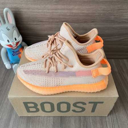 偏小一个码 顶级版本Adidas Originals Yeezy Boost 350 红土 Clay 减震耐磨 低帮 休闲运动鞋 男女同款 美洲限定 码数：36 - 点击图像关闭