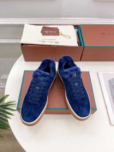 Loro Piana 乐悠翩雅 代购级别情侣款2024秋冬新品Tennis WaIk德训鞋羊毛休闲鞋 LP是意大利顶级奢侈品牌 低调奢华 设计都是一贯纯色系 简