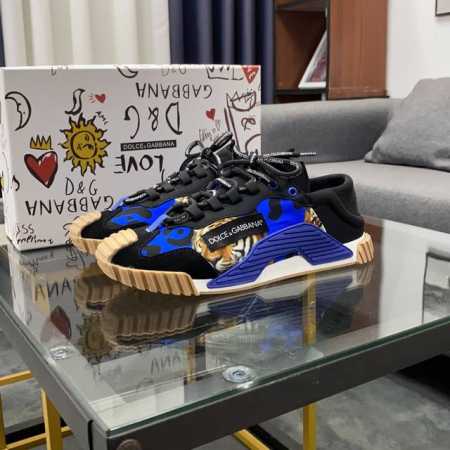商品商标：Dolce&Gabbana 杜嘉&班纳 正码码数 38-44，45，46定制 商品材料：鞋面意大利牛皮拼接麻布鞋面，羊皮垫，鞋底：原厂特供原版橡胶大底 - 点击图像关闭