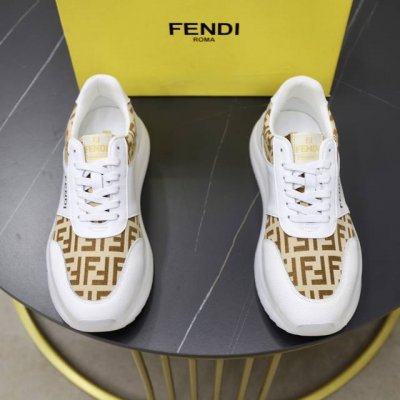 出厂价Pp： 品牌：芬迪Fendi 标准码：38-44 45订做 等级：官网同款 材料：原版皮料拼接品牌布匹 舒适透气内里 轻便耐磨运动大底 款式类别：男士时尚