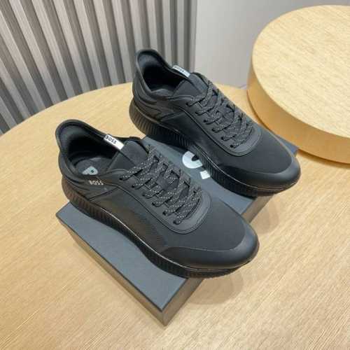 工厂P Boss 新款男仕运动鞋 知名运动品牌新款隆重上市 以奢华高端设计出货 鞋面原版定制滴胶透气布制作 羊皮垫脚 叠层设计鞋面线条感层次分明，轻质橡胶大底。