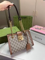 酷奇小方锁 Gucci padlock 24K金 链条包Gucci padlock古驰新款链条单肩包，现货秒发！D-82尺寸25.10.18折叠盒飞机盒