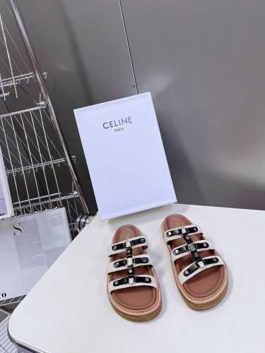 Celine 思琳代级别 春夏新品凯旋门复古罗马凉鞋拖鞋 进出专柜无压力，重工版，拒绝一眼假Low货 原版楦型，调试N次、这款上脚绝对Vintage复古风味十足