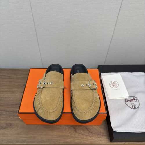 hermes 25款 爱马仕呆萌 穆勒半拖勃肯鞋 高版本 夏天真的太需要百搭拖鞋了 怎么搭配都好看 随意且高级的感觉 舒适度也很棒 搭配各种彩色袜子 潮爆了 进