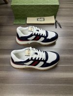 Gucci 古驰 -高端品质 原单 -鞋面：纳帕小牛皮、打孔小牛皮、鞋身品牌图腾织带 -内里：品牌帆布，垫脚；水染牛皮 -大底：超轻tpu 橡胶：双色成型大底