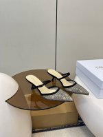 顶级原单 配飞机盒 dior 迪奥 新品猫跟汤钻时尚凉鞋 新品烫钻小猫跟凉鞋 经典的迪奥藤格纹元素 时尚必备款舒适感真的极极好 面料网纱+汤钻 内里采用原单订制