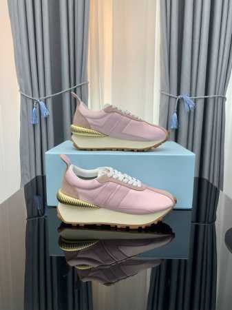 出厂 高版本，颜色齐全 Lanvin 浪凡情侣款男码女码春夏最新颜色，复古休闲慢跑鞋，原版开发，套楦工艺。 面料：尼龙+牛皮， 垫脚：牛皮 码数： 尺码：35- - 点击图像关闭