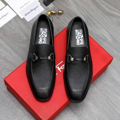 商品商标：Ferragamo 菲拉格慕 正装鞋 正码码数: 38-45 商品材料：精选 头层牛皮鞋面 牛皮内里原版大底
