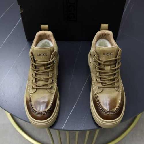 澳洲进口加厚羊毛 品牌：UGG正品代购 尺码：39 44 等级： 官网1:1 材料： 头层真皮防水防冻鞋面 真毛内里 原版防滑耐磨大底 款式类别：男士休闲鞋 搭