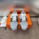 工厂价 爱马仕 Hermes 2024春夏经典情侣款 Flex 休闲系带运动鞋 H家编织bolduc细节厚底拼色一脚蹬毛线袜子跑鞋 材质：进口环保梭织羊毛面料