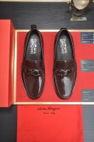 Ferragamo 菲拉格幕 高端牛里 新款 Ferragamo* 顶级版本 菲拉格幕经典正装皮鞋！选用进口原版牛皮，内里头层舒适牛皮内里！原版耐磨橡胶大底！高