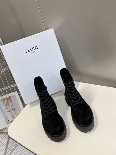 Celine思琳lisa同款马丁靴、超多网红明星种草 无敌显瘦马丁靴、做旧双色效果小牛皮皮质柔软鞋底厚5Cm左右、增高显腿细、原版定制小牛皮、牛皮内里真皮沿条