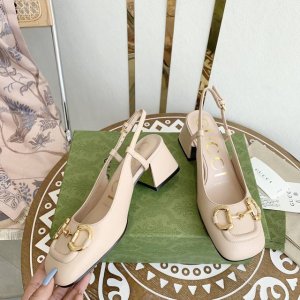 Gucci古奇 早春新款马衔扣丑萌粗跟单鞋 凉鞋 跟高：7.5Cm 5.5Cm 2.5Cm 大底：意大利真皮底 尺码：35-39 34.40.不退换