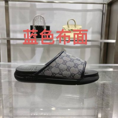 gucci］ Size：40-46 2025古奇男士新款夏季新款男款一脚蹬凉拖鞋 该单品的灵感源自意大利海岸的夏季精神和海滩俱乐部，是 Gucci Lido 的