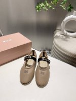 出厂价p 顶级品质 Miu Miu2025春夏玛丽珍镂空平底单鞋 鞋面:进口网面 垫脚 内里:进口山羊皮. 意大利进口牛皮大底 size:34-41. 34码4