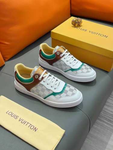 商品名称：Louis Vuitton 路易 威登 正规码数: 38-44 休闲鞋 商品材料：精选 牛皮鞋面，柔软羊皮内里；原厂大底。