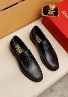 商品商标：Ferragamo 菲拉格慕 休闲皮鞋 正码码数: 39-44 38.45.46订制 商品材料：精选 进口头层小牛皮鞋面+原版五金扣，进口水染牛皮内里