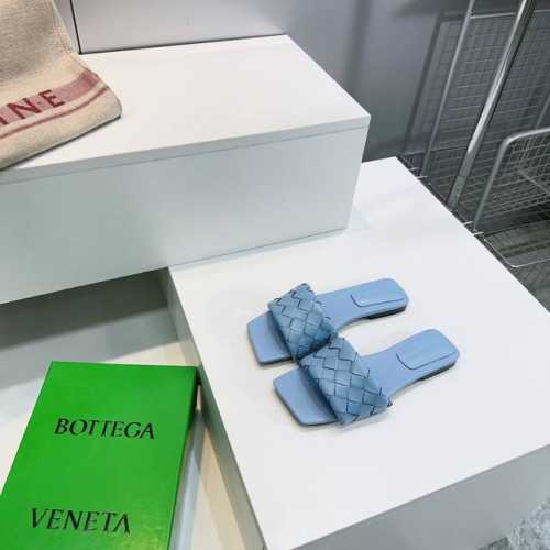 高品质出厂 顶级品质Bottega Veneta葆蝶家25春夏新款Bv Blink编织简易方头平底拖鞋系列 重工全真皮手工编织 简直Bv最新天花板啦 百搭春夏配