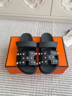 批 男码+10 新色铆钉 hermes 爱马仕H家Chypre系列 魔术贴二舅拖鞋 顶级品质 鞋面 进口头层石头纹牛皮 手掌纹牛皮 渐变色牛皮 山羊皮 羊京 牛
