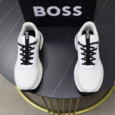 出厂价Pp： Boss 最新上市、进口原版透气网针织布材料、高级电绣品牌原版图案。高端1:1开模定制，原版大底，更轻便，防滑。时尚主打潮流，百搭爆款。散发时尚休
