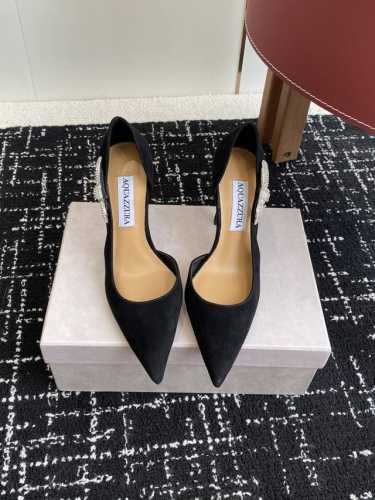 代购级 aquazzura 25Ss 惊艳火爆款 菠萝 王室贵族的钟爱雍容华贵 气质高雅 到手如图柜级品质 进口麂皮 钻扣蝴蝶结 小羊皮内里 意大利真A级真皮大