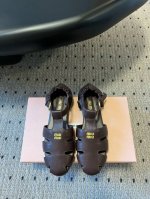 代购级MiuMiu 缪缪 25ss早春新款 走秀新款罗马鞋玛丽珍芭蕾舞鞋官方春夏走秀新款，时髦百搭 即可咸又可甜 一点也不磨脚 无论光脚穿还是搭配袜子穿都超级减